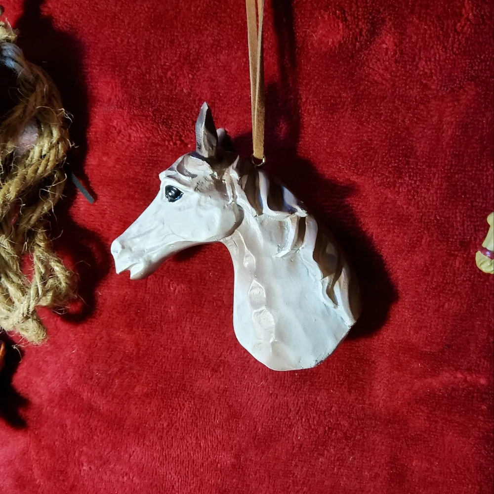 Lot Of 4 Western Cowboy Horse Rodeo Christmas Ornaments - Picture 3 of 5
